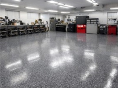 Industrial epoxy workshop floor