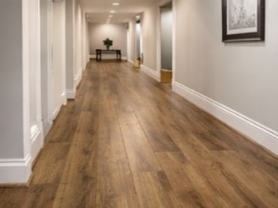 Laminate hallway installation